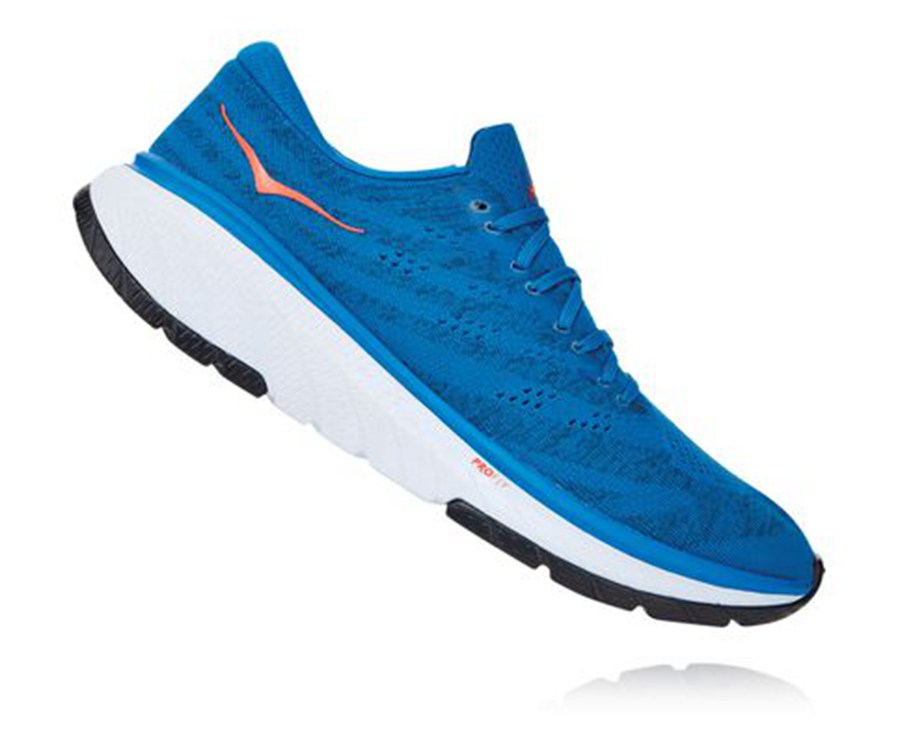 Hoka One One ランニングシューズ メンズ 青 - Cavu 3 - YF8609154